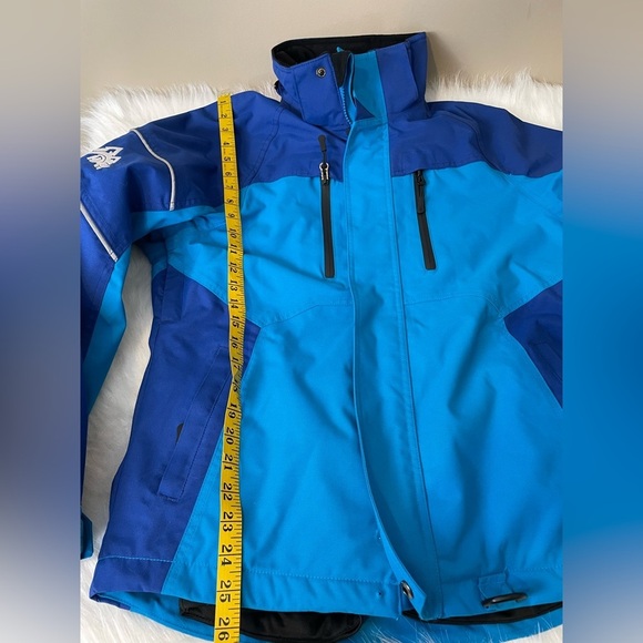 HMK Action 2 Blue Snowmobile Ski Jacket with Zip Pockets - Picture 14 of 16